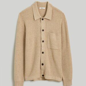 Madewell Button-Up Long-Sleeve Sweater Shirt - L
